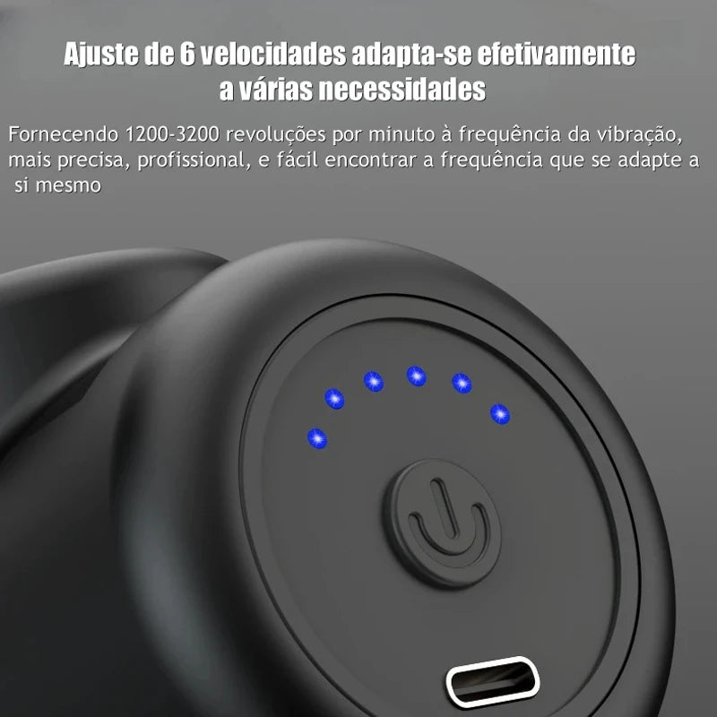 Electric Massage Gun Deep Tissue Facial Massgaer Arms Back Leg Muscle Relaxing For Body Back Arm Sport Fitness