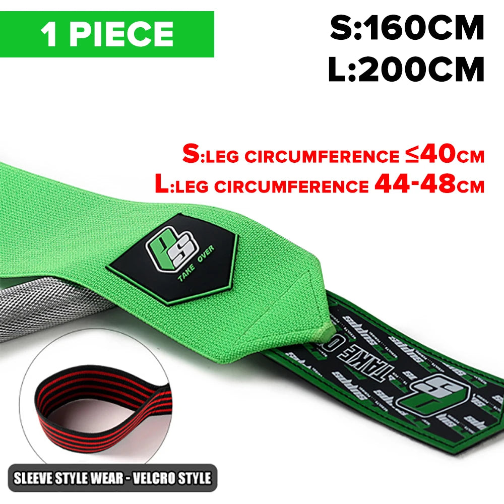 1PC 160-200cm Gym Fitness Knee Bandage Compression Support Braces Pads Kneepad for Leg Exercises Basketball Sport Protect Knees
