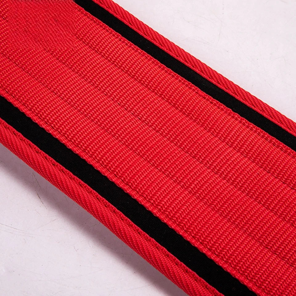 Self-locking Buckle Weightlifting Belt Fitness Adjustable Nylon Gym Workout Belts Deadlifting Squatting Lifting Back Support