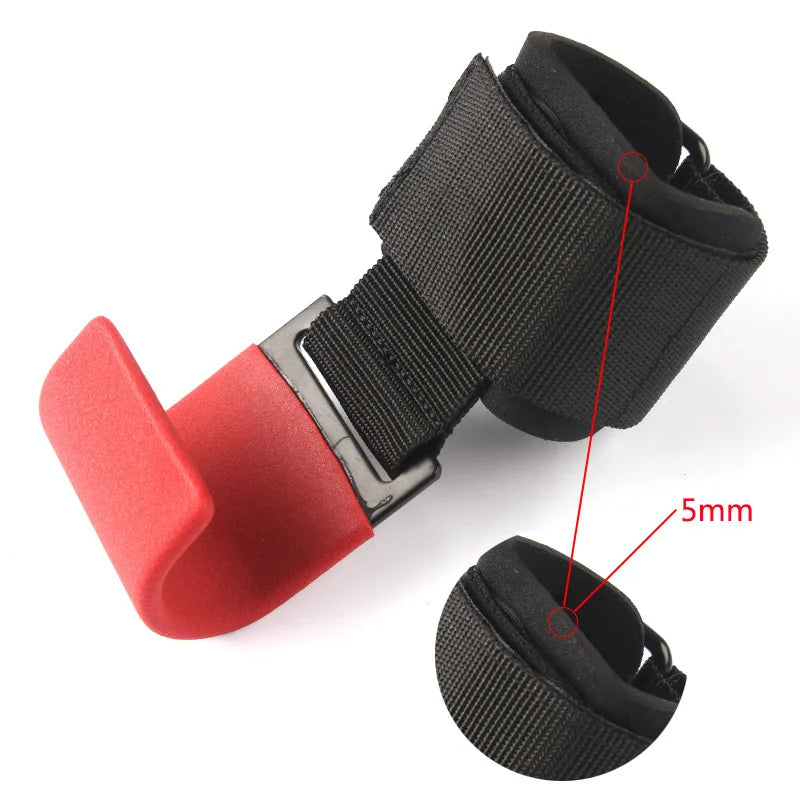 Heavy Duty Pro Metal Weightlifting Steel Hooks,Neoprene Padded Wrist Wraps,Power WeightLifting Hand Grip, Training Set, Sport