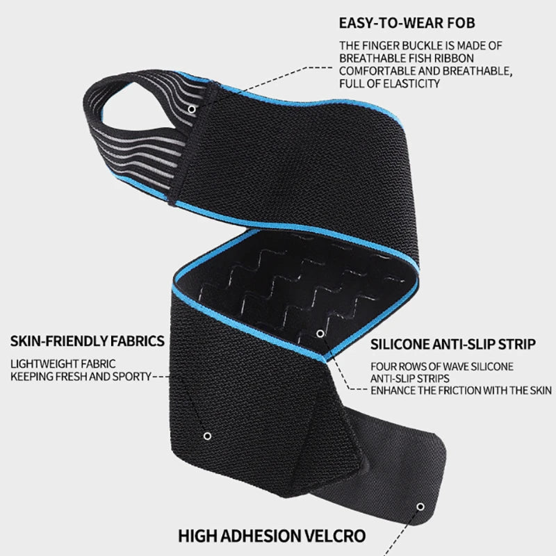 1Pcs Wristband Wrist Support Weight Lifting Gym Training Wrist Support Brace Strap Wrap Crossfit Powerlifting Wrist Brace Strap