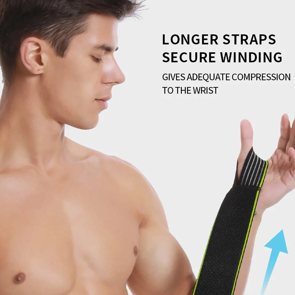 1Pcs Wristband Wrist Support Weight Lifting Gym Training Wrist Support Brace Strap Wrap Crossfit Powerlifting Wrist Brace Strap
