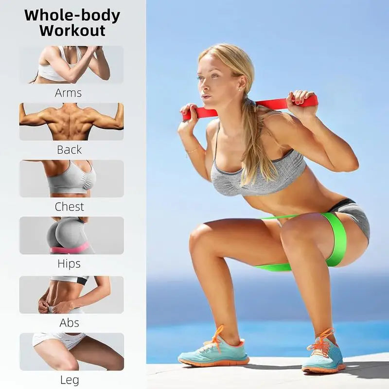 Resistance Bands 5X Stretching Bands For Workout Professional Indoor Fitness Pilates Accessory For Leg Thigh Buttocks Arm Women