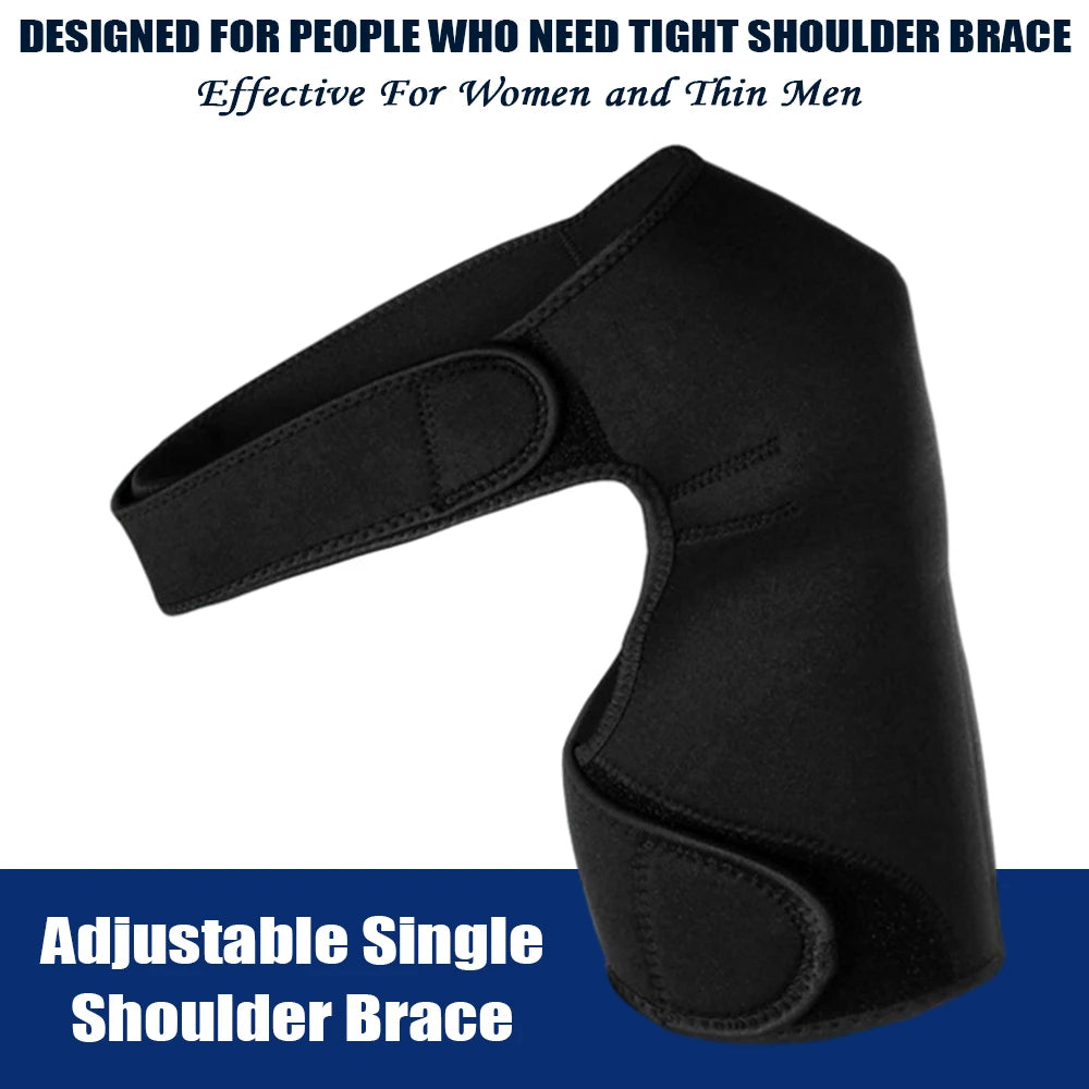 Shoulder Support Strap Gym Sports Care Single Shoulder Support Back Brace Elastic Compression Wrap Strap for Musle Sprains
