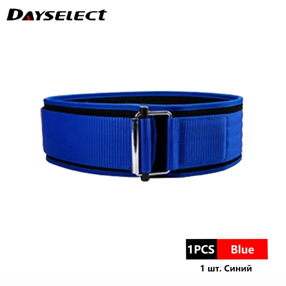 Self-locking Buckle Weightlifting Belt Fitness Adjustable Nylon Gym Workout Belts Deadlifting Squatting Lifting Back Support