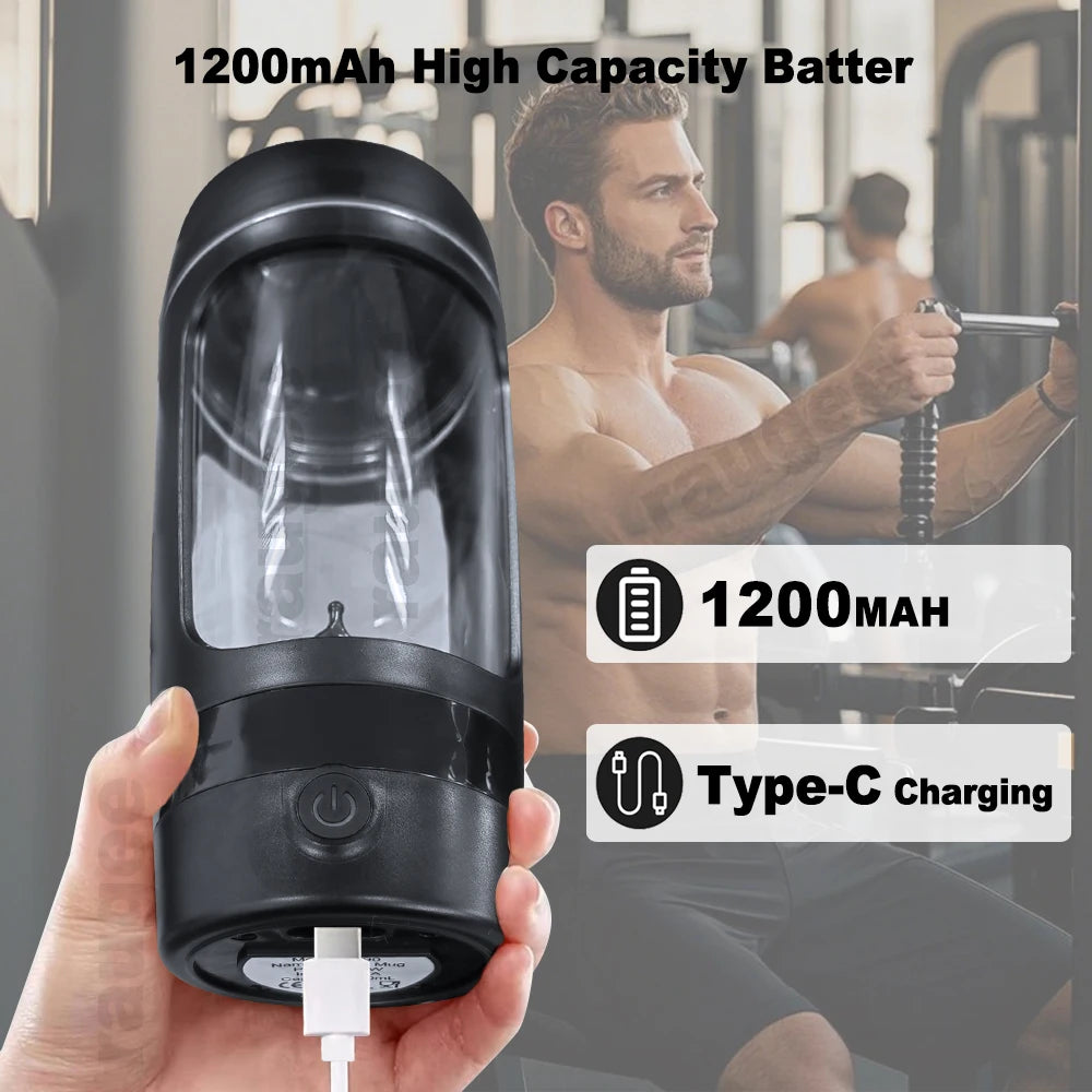 Electric Blenders Cup Protein Portable Powder Blender Mixing Cup Automatic Shaker Bottle Mixer For Home Office Kitchen Gym