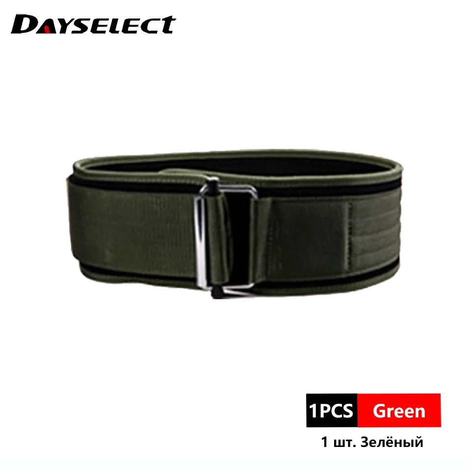 Self-locking Buckle Weightlifting Belt Fitness Adjustable Nylon Gym Workout Belts Deadlifting Squatting Lifting Back Support